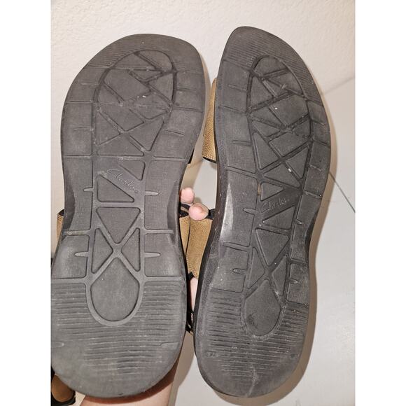 Clarks Collection Mens Size 13 Leather Hapsford Creek Sandals main image 11